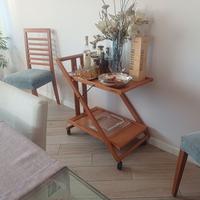 Carrello portavivande in legno Foppapedretti