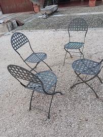 sedie in ferro 