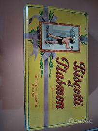 Scatole biscotti latta Plasmon