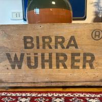 Cassetta birra wuhrer vintage