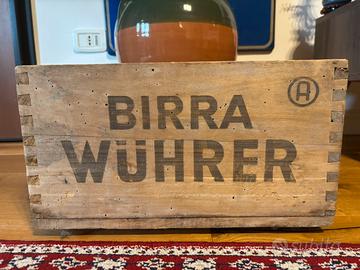 Cassetta birra wuhrer vintage