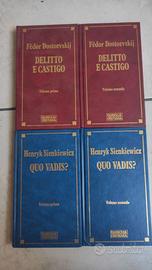 Libri "Quo Vadis" e "Delitto e Castigo"
