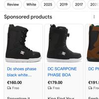 Scarponi Snowboard DC Phase NUOVI