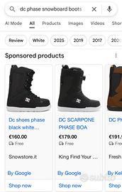 Scarponi Snowboard DC Phase NUOVI