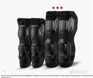 Ginocchiere gomitiere protezione moto bici skate
