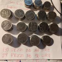 pezzi da 50 e cento lire