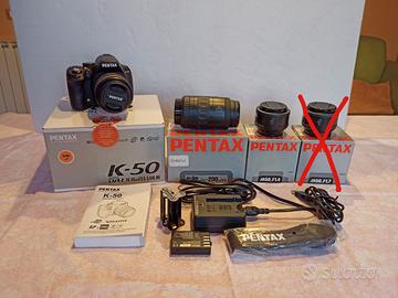 Pentax K-50 + 50mm f1.4,  18-55mm, 80-200mm