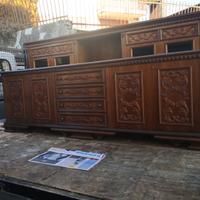 Credenza più tavolo rotondo