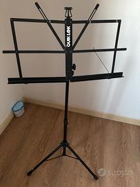 Leggio e sgabello pieghevole