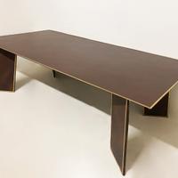 Tavolo da pranzo contemporaneo in corten