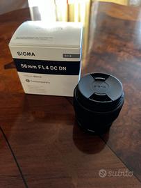 Sigma 56 mm F 1.4 Sony E-Mount