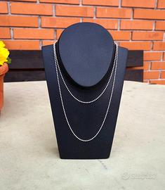 Lotto di Collane a Pallini in Argento 925