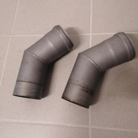 Canna fumaria a gomito da 8 cm