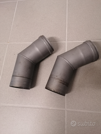 Canna fumaria a gomito da 8 cm