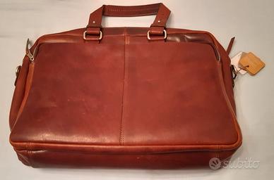 Borsa pelle da viaggio o porta computer
