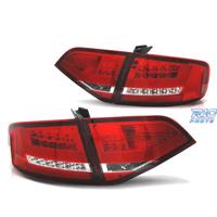 FANALI AUDI A4 B8 07-11 LIGHT BAR ROSSO CROMATO