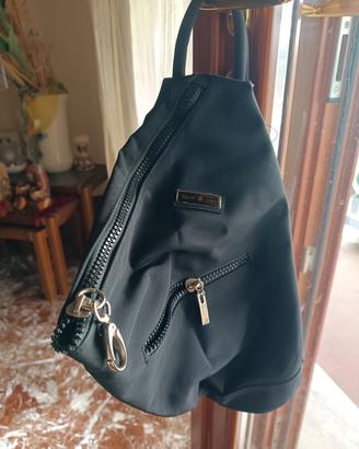 borsa zaino con zip