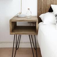 Comodino in legno Hannun (2 unitá)