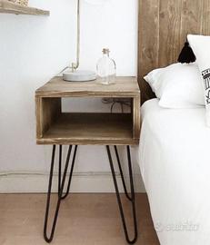 Comodino in legno Hannun (2 unitá)