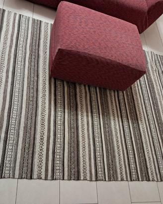 Tappeto Zara Home marrone e bianco 160x230 cm