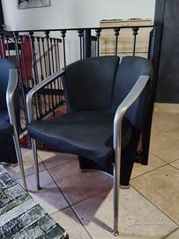 Poltroncine vintage di design  in acciaio