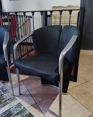 Poltroncine vintage di design  in acciaio