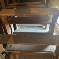 banchi scuola in legno anni '50