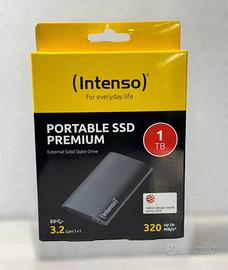 SSD ESTERNO PORTATILE INTESNSO 1TB NUOVO.