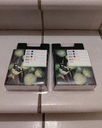 cartucce hp 364 originali nero e multi