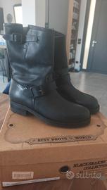Stivali in vera pelle stile Biker n. 40