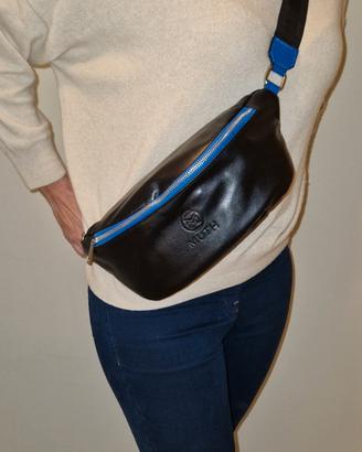 MUTH BAGS MARSUPIO IN VERA PELLE NERA