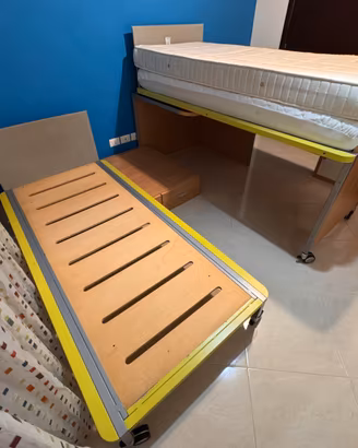 Cameretta Letto a Soppalco Scorrevole Salvaspazio