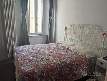 Struttura letto matrimoniale IKEA Leirvik bianca