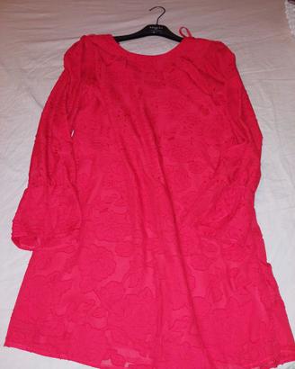Abito elegante rosso Only tg 36  maniche lunghe