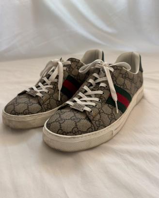 Sneakers Gucci Ace donna con dettaglio Web