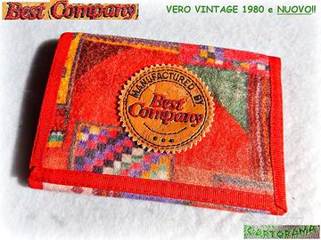 👛 BEST COMPANY Vintage 1980 raro PORTAFOGLIO PILE