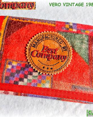 👛 BEST COMPANY Vintage 1980 raro PORTAFOGLIO PILE