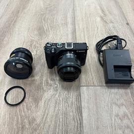 Canon M3 + obiettivo 15/45 + obiettivo grandangolo