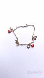 Bracciale coccinelle cuore 2M argento