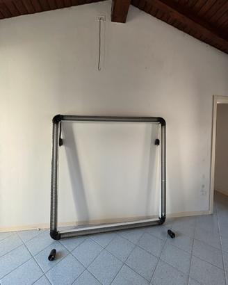 Plafoniera a sospensione lineare 1x58W con neon