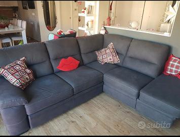 Divano letto con penisola