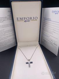 GIROCOLLO RECARLO ORO BIANCO E DIAMANTI 18kt