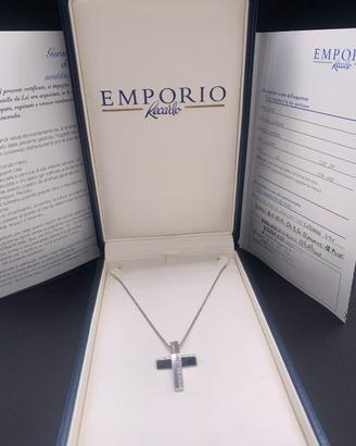 GIROCOLLO RECARLO ORO BIANCO E DIAMANTI 18kt