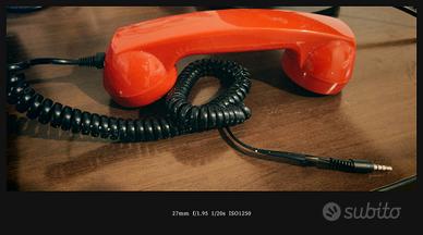 cornetta telefonica retrò