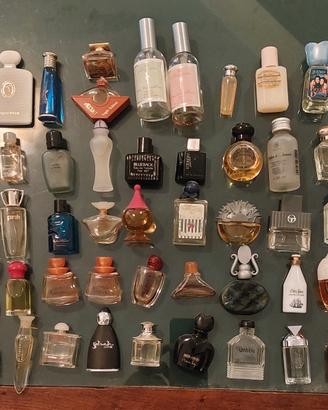 bottiglie in miniatura profumi vintage