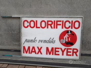 INSEGNA COLORIFICIO MAX MEYER BIFACCIALE