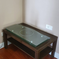 Supporto tv girevole in cristallo