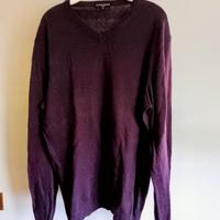 Doppelganger pullover maglione a v uomo