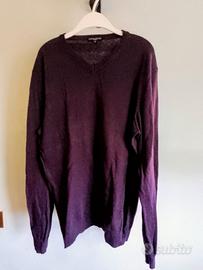Doppelganger pullover maglione a v uomo
