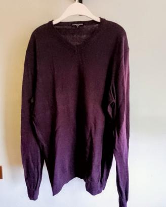 Doppelganger pullover maglione a v uomo